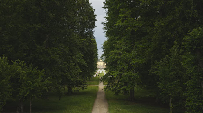 Blick in Richtung Schlosspark Drottningholm