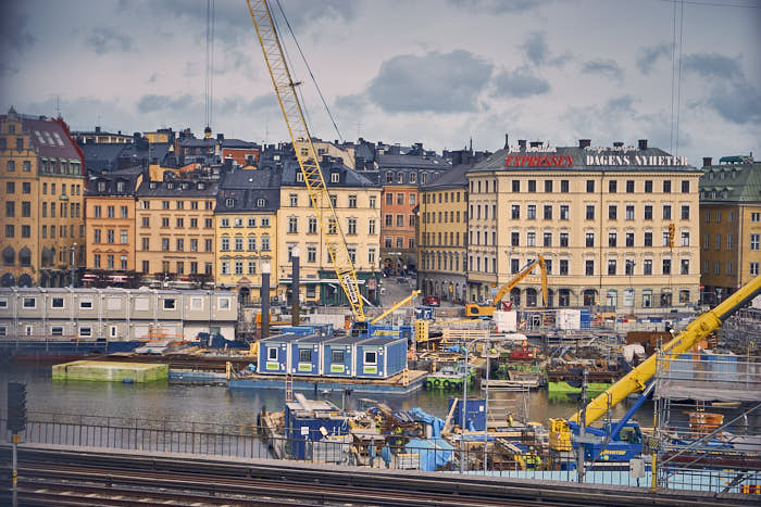 Slussen Baustelle Stockholm