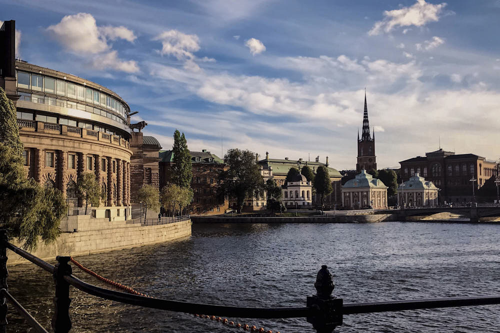 Kostenlos in Stockholm Ufer am Reichstag